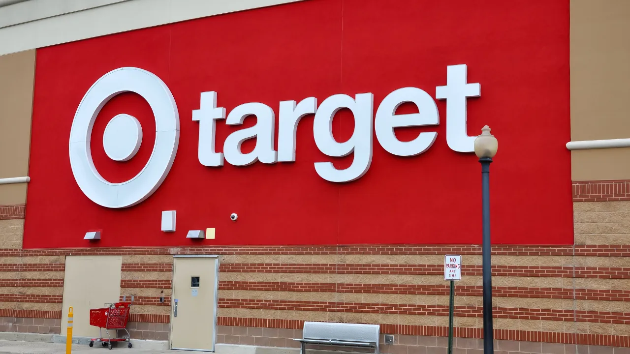 Target store exterior with the red Target bullseye sign
